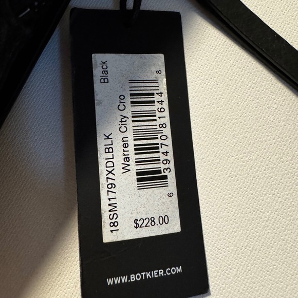 Botkier Warren City‎ Crossbody Bag Black Leather NWT Studded Purse $228 - Picture 10 of 15